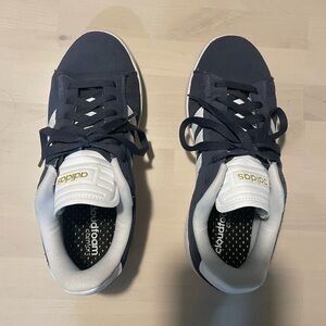 Navy suede Adidas sneakers size 7.5